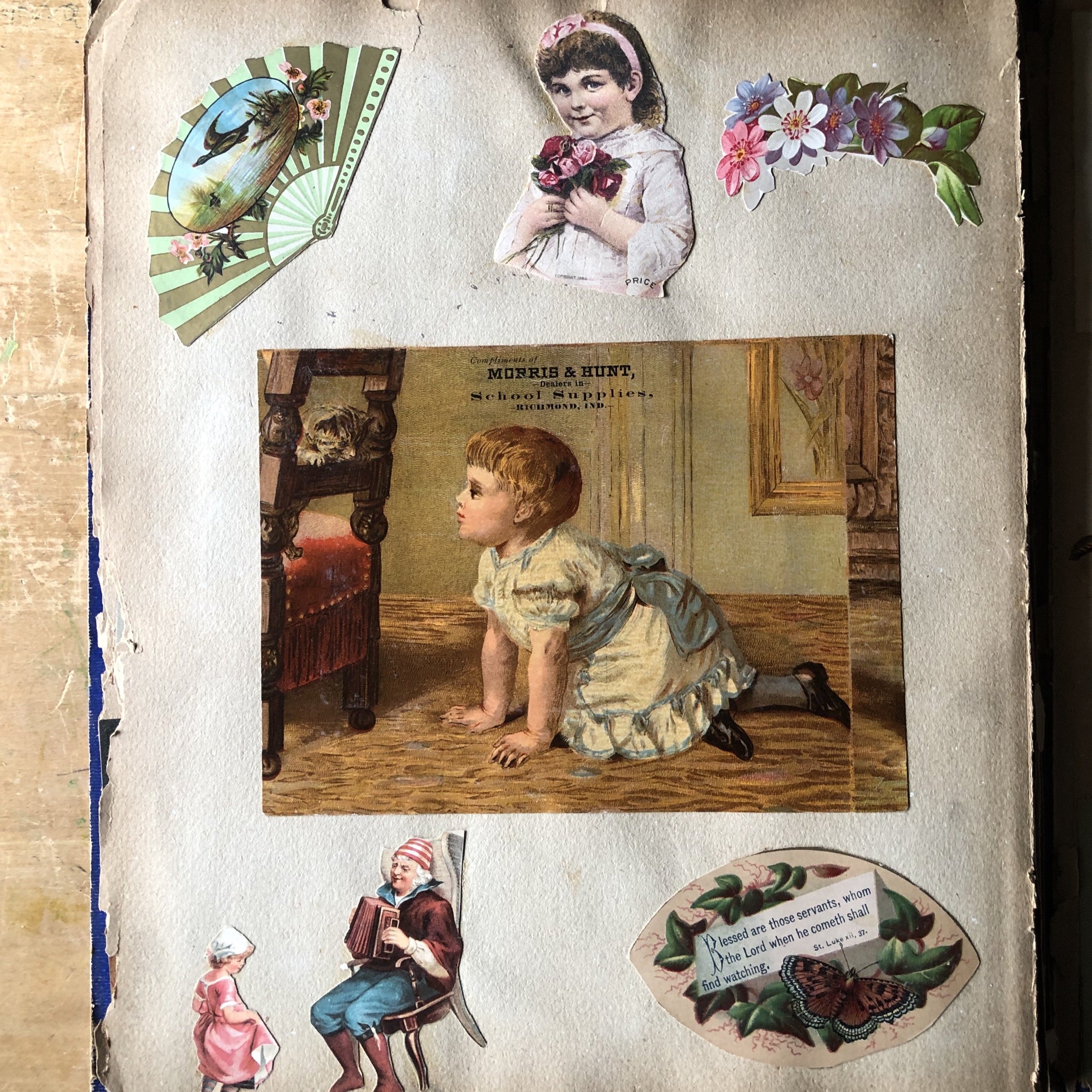 Victorian Scrapbook with Assorted Ephemera (c.1800s) – Rush Creek