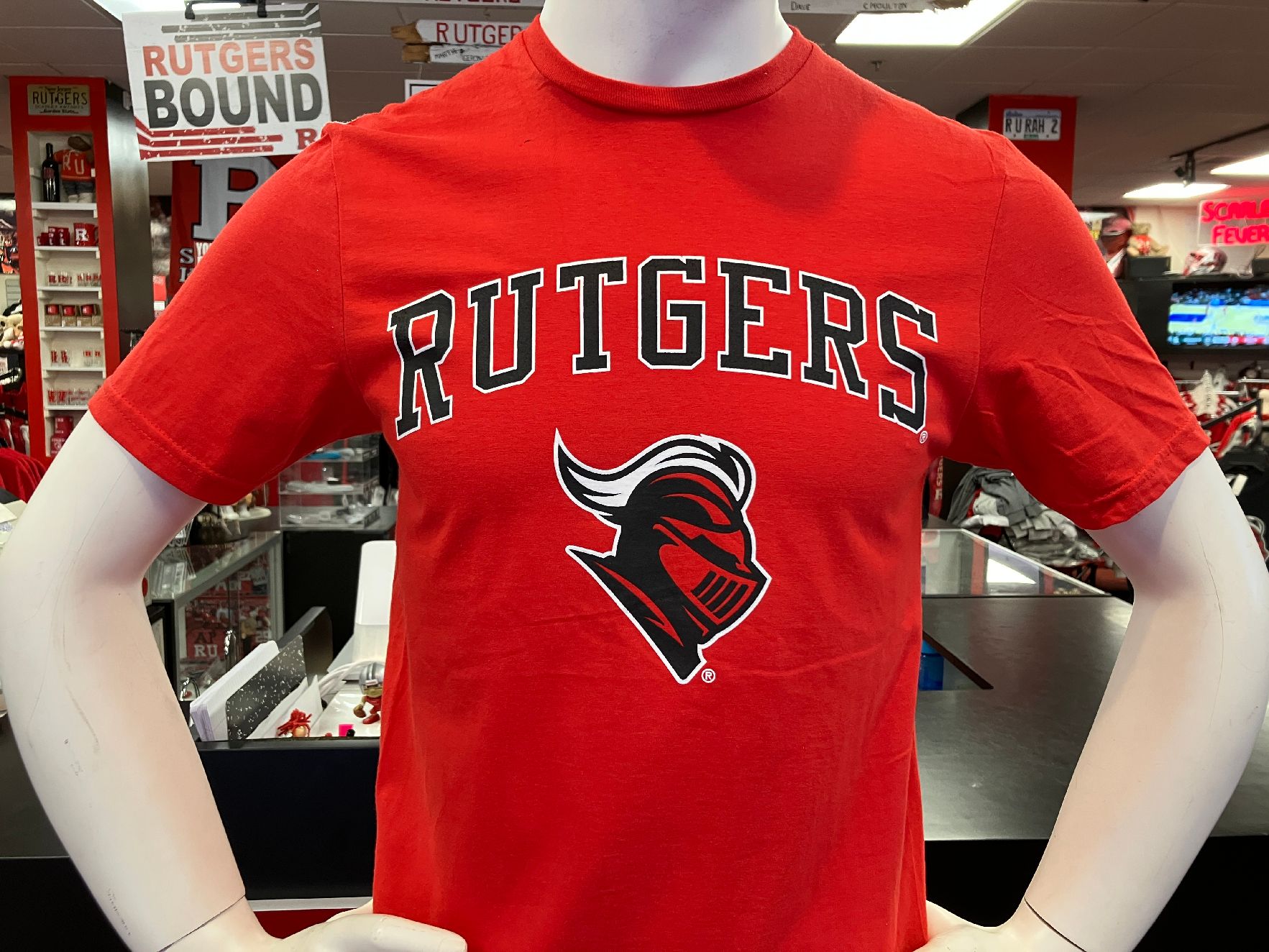 Rutgers T with Rutgers and the Scarlet Knight Red - Scarlet Fever