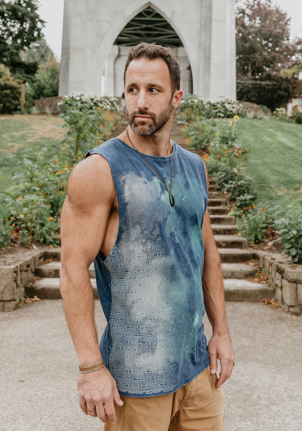 charbon REDA WOOL SPLASH DYE SLEEVELESS charbon / REDA WOOL SPLASH