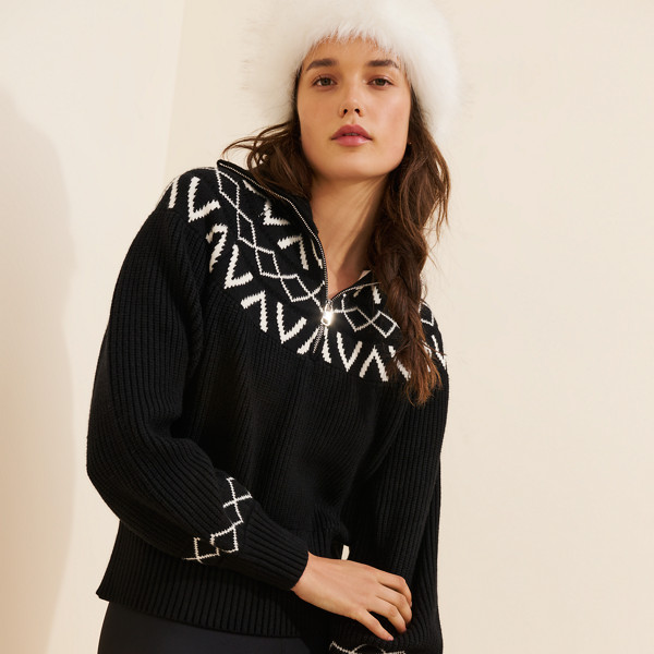 Sigrid Fair Isle Half-Zip Sweater | Nuuly