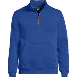 Unisex Long Sleeve Quarter Zip Mock Neck Sweatshirt | Lands' End