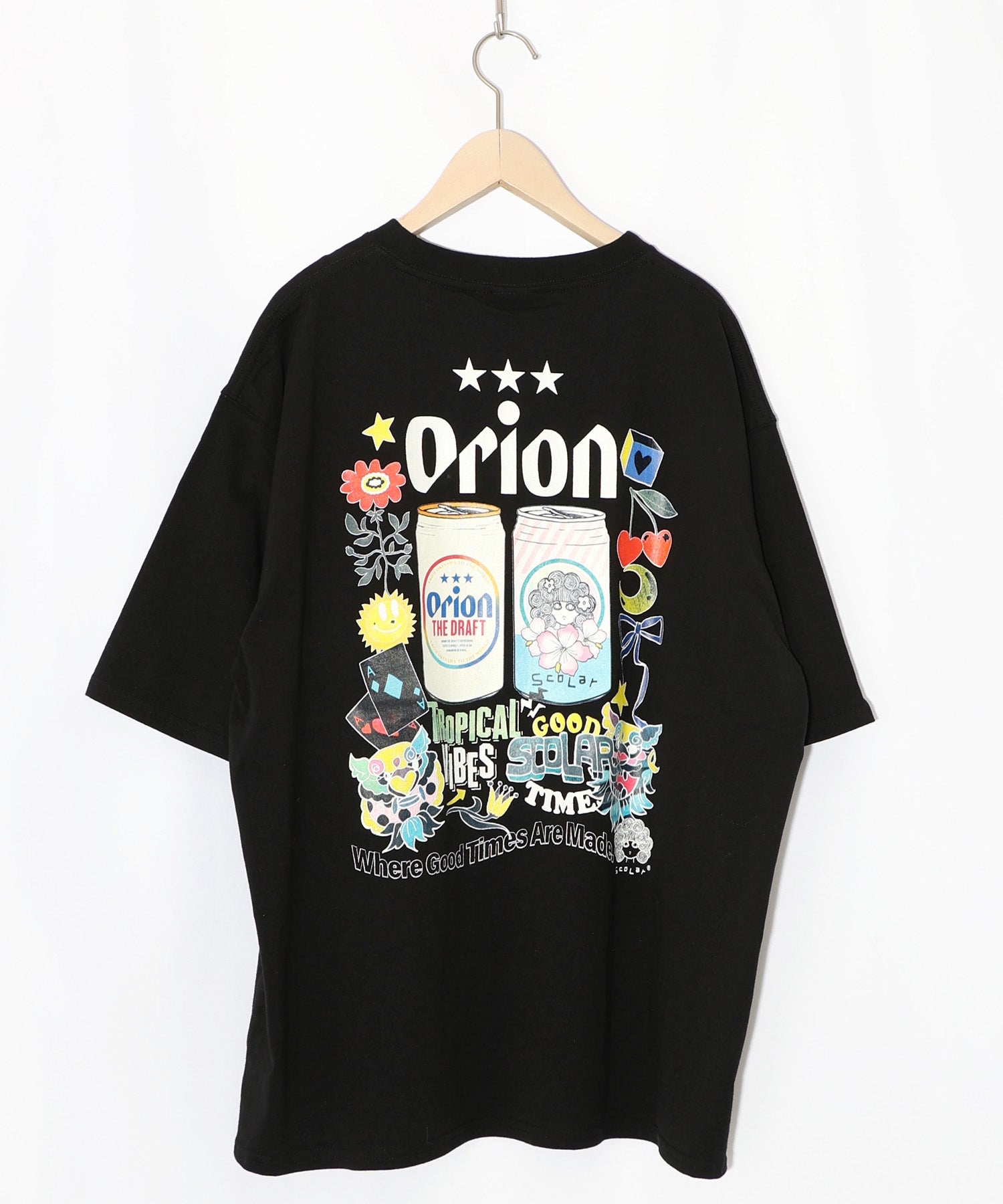 3月中旬頃発送予定】161675：orion×ScoLar sunshineトロピカルTシャツ