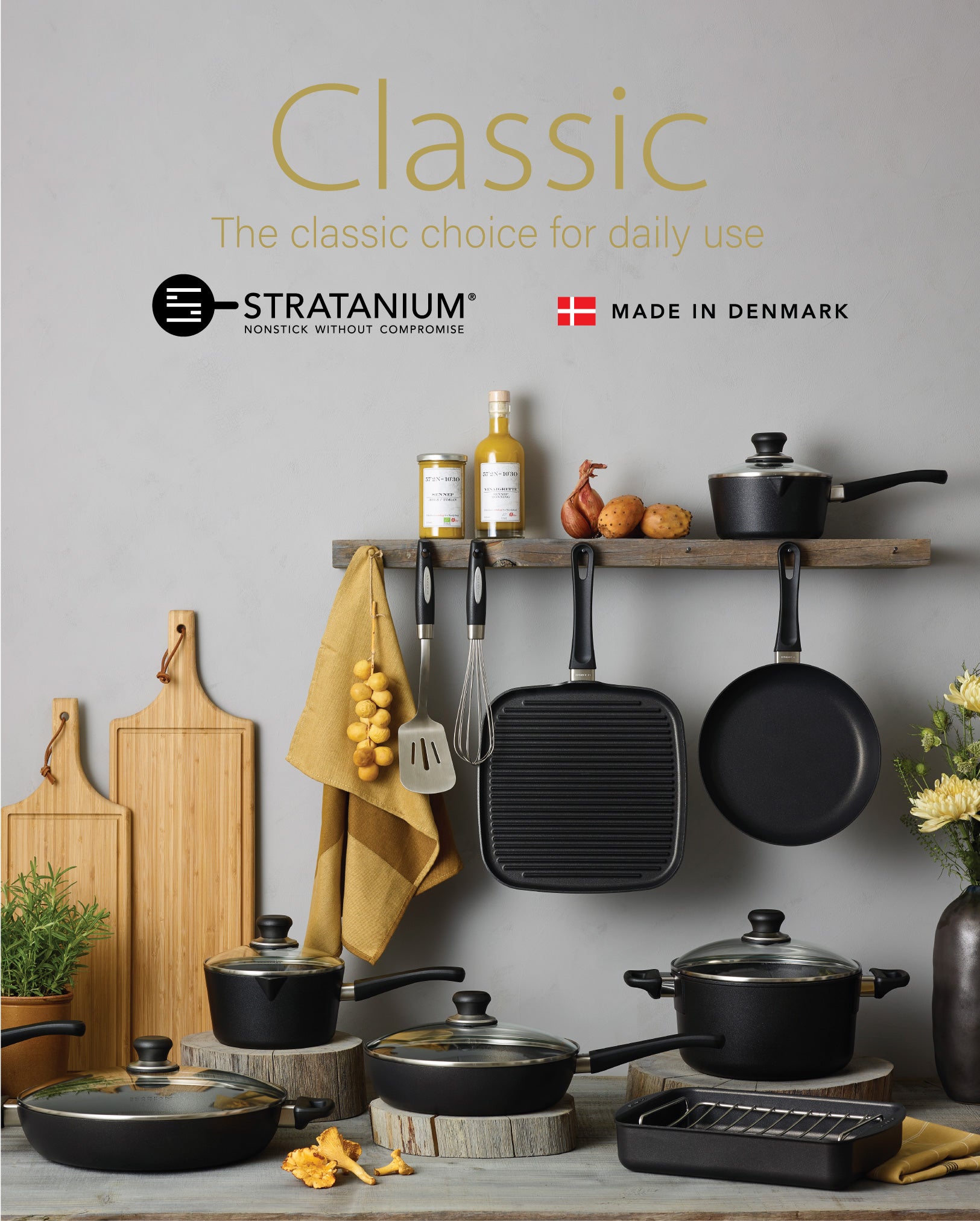 スキャンパン Classic シリーズ ディープソテーパン 26cm （蓋付