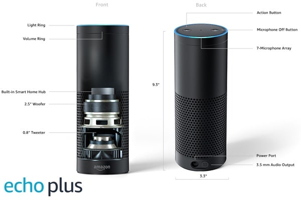 Amazon Echo PlusのEchoとの違いは?スマートホームハブ機能を主眼に