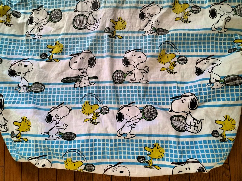 スヌーピー、テニス柄ビンテージフィットシーツ | 【San-D サンディー