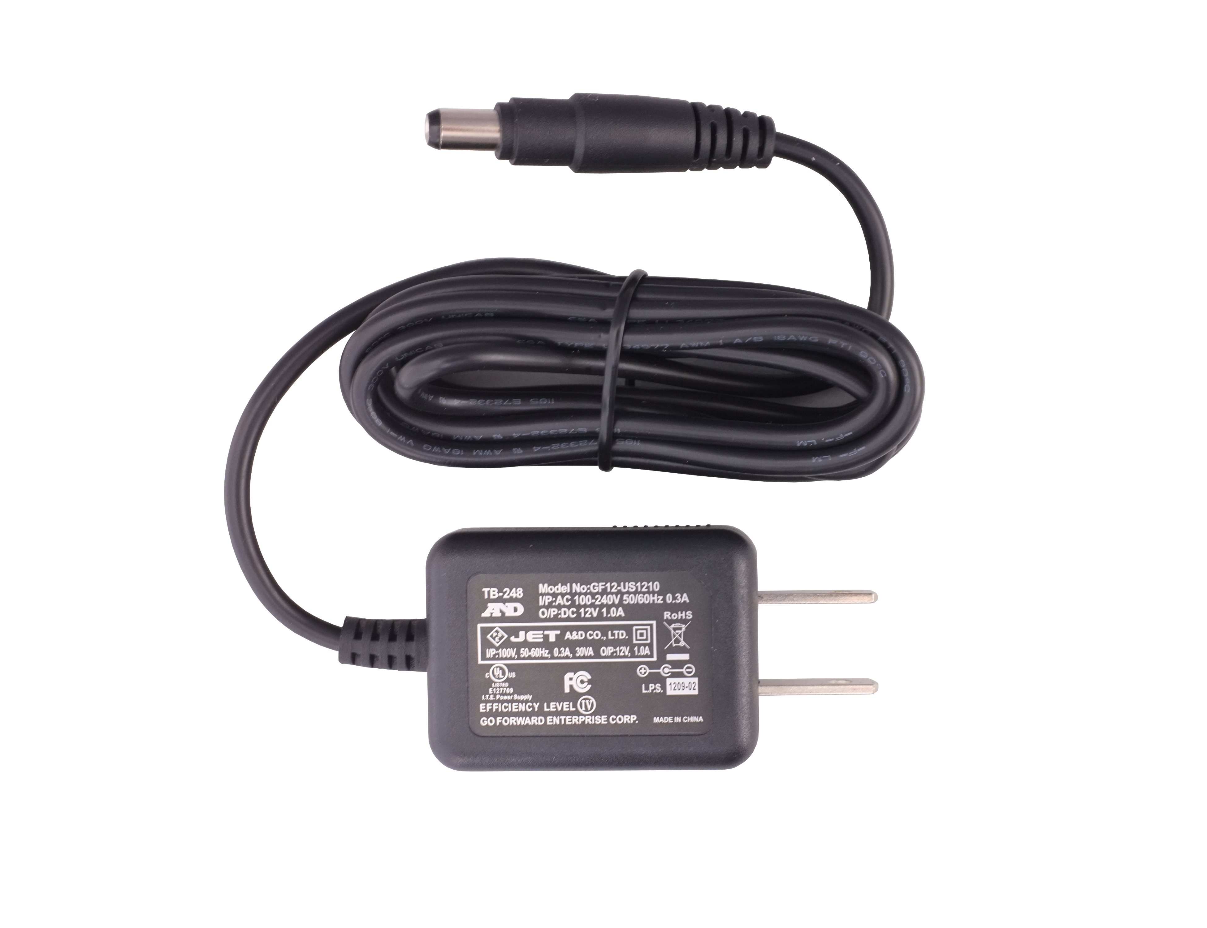 ACアダプタ 100V-240V Aプラグ AX-TB248｜総合的理化学機器商社 株式