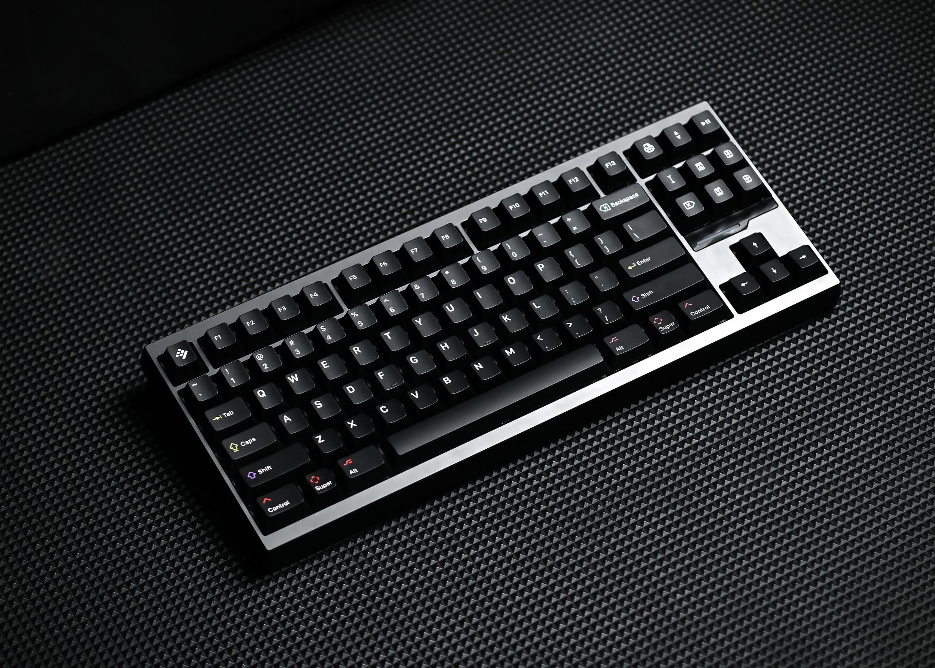 Keyreative KAP White on Black Doubleshot Cherry Profile キー