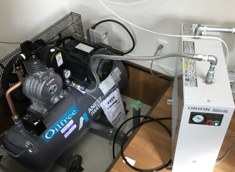 歯科技工士（福井県）・使用する機械にエアーでお使いのお客様の声