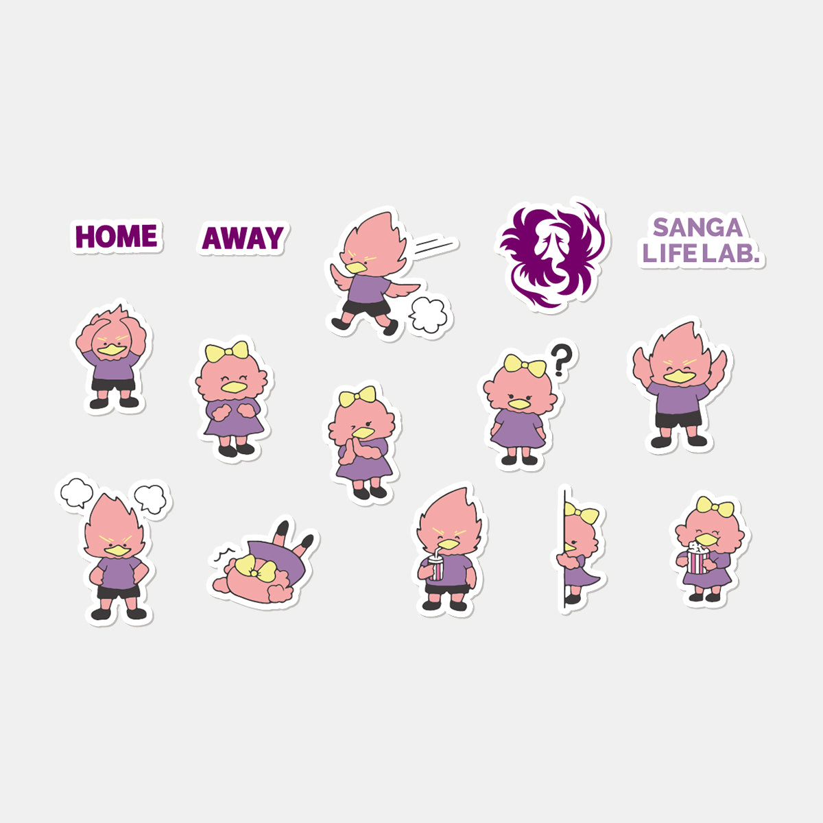 パーサくんコトノちゃんのフレークシール – SANGA LIFE LAB.