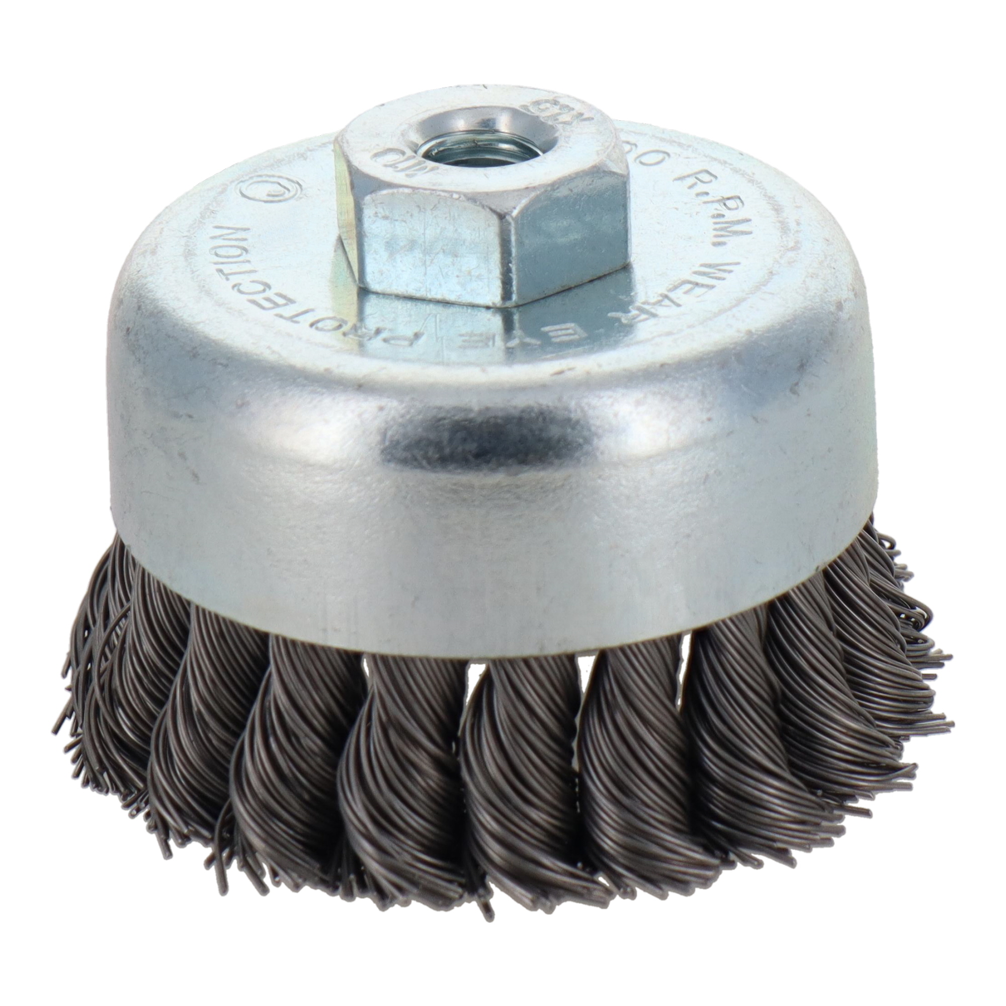 000047 切削・研磨 カップブラシ ベベルワイヤーブラシ 85mm 真鍮