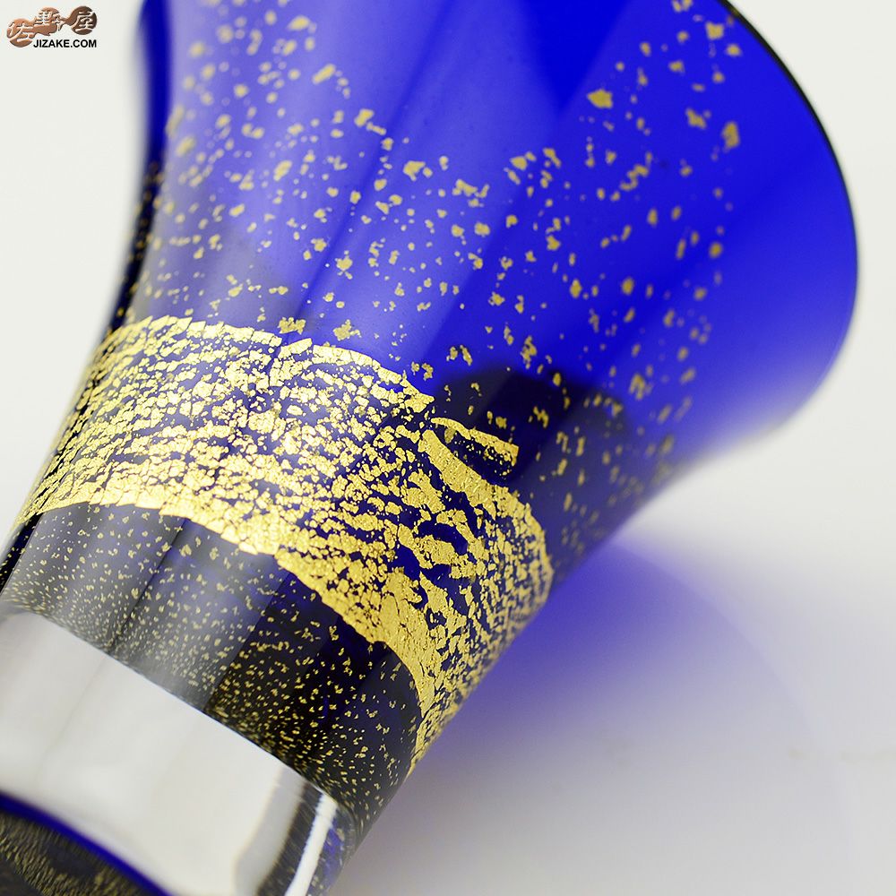 木箱入】江戸硝子 瑠璃玻璃(るりはり) 冷酒杯 LS19617RULM | 日本酒