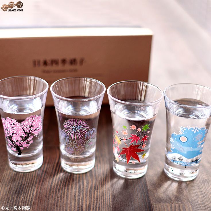 箱入】冷感日本四季 グラス天開揃(そろえ) | 日本酒専門店 佐野屋