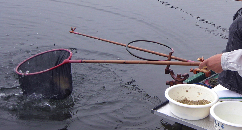 ヘラブナ釣りの竿 ｜ 竿春