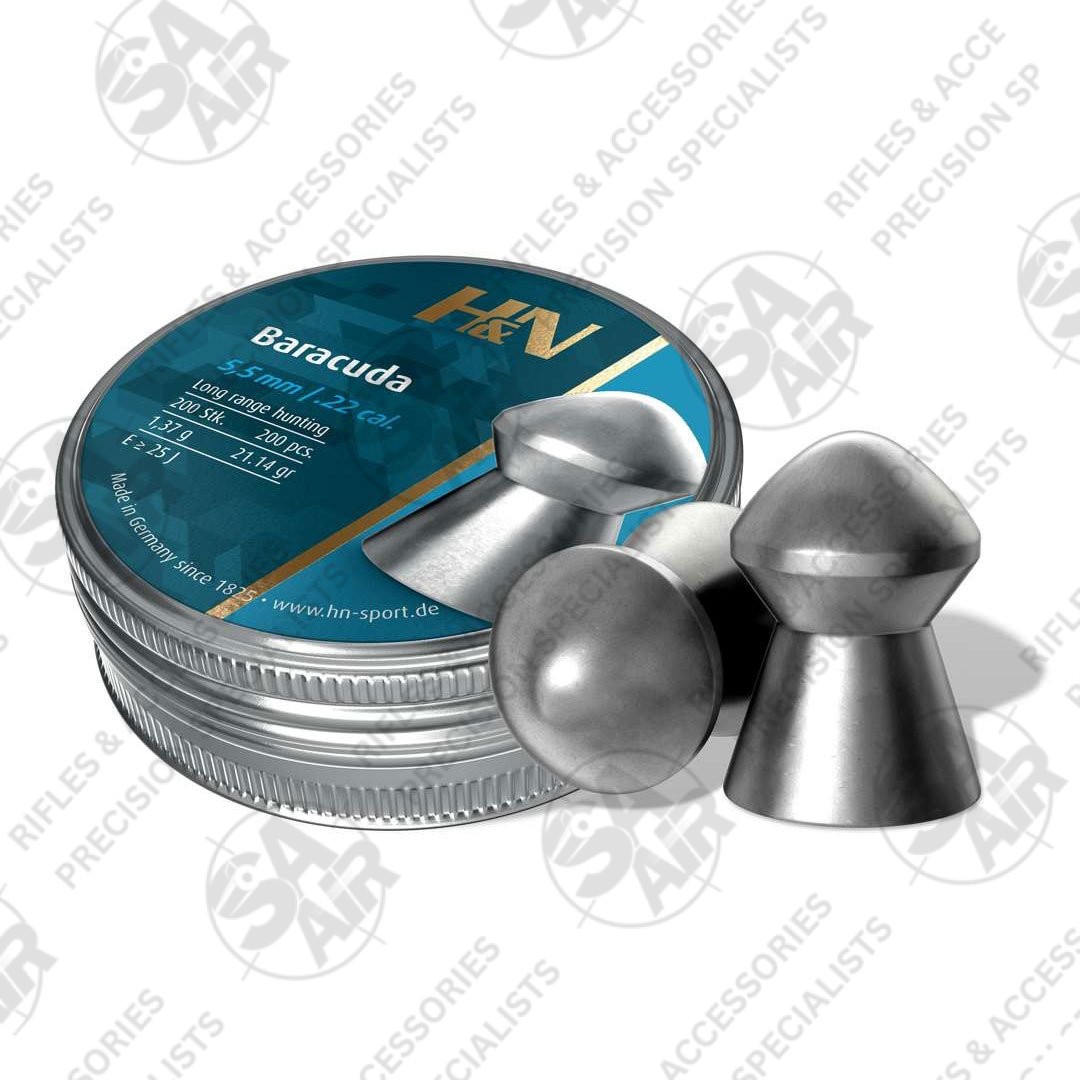 H&N BARACUDA 5.5MM 21.14GR 200PCS - SA Air Rifles & Accessories