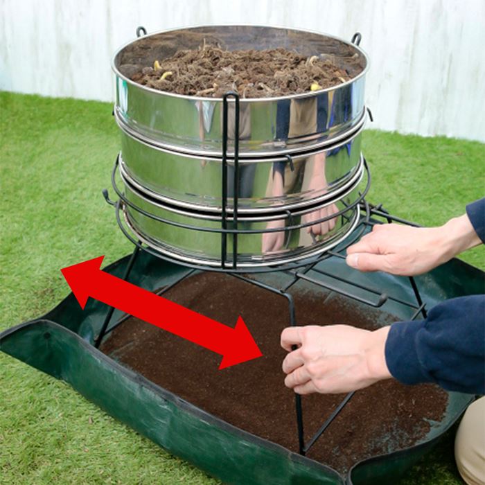 らくらく土フルイスタンド（マット付き）｜種（タネ）,球根,苗,資材