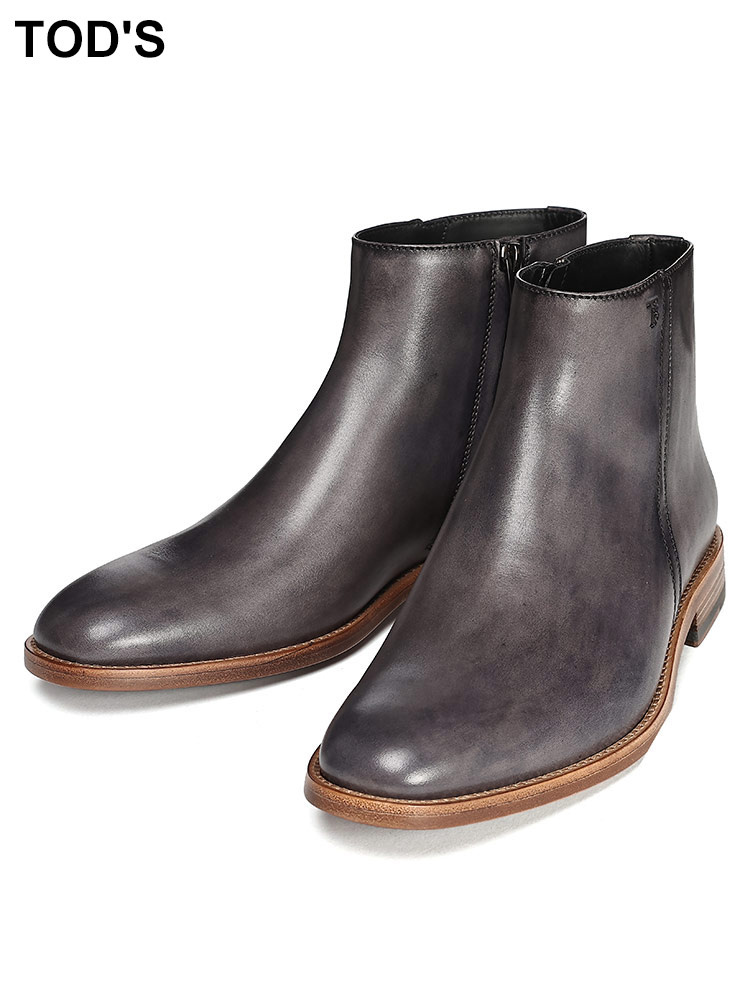 TOD'S (トッズ ) レザー サイドジップ ブーツ TDXXM33CCT80NHV メンズ