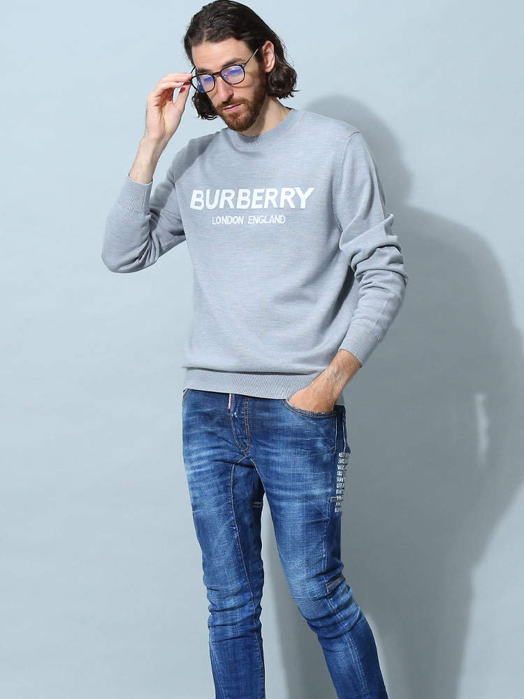 バーバリー メンズ セーター BURBERRY ブランド ニット トップス プル