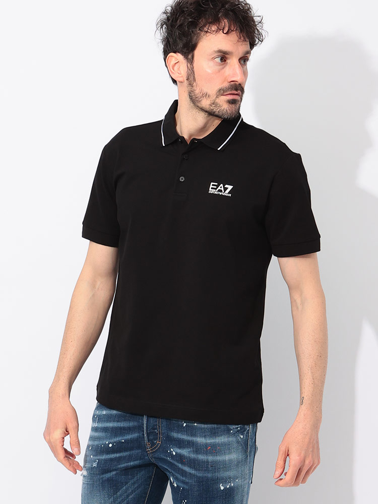 EMPORIO ARMANI (エンポリオアルマーニ) 襟ライン 半袖 ポロシャツ