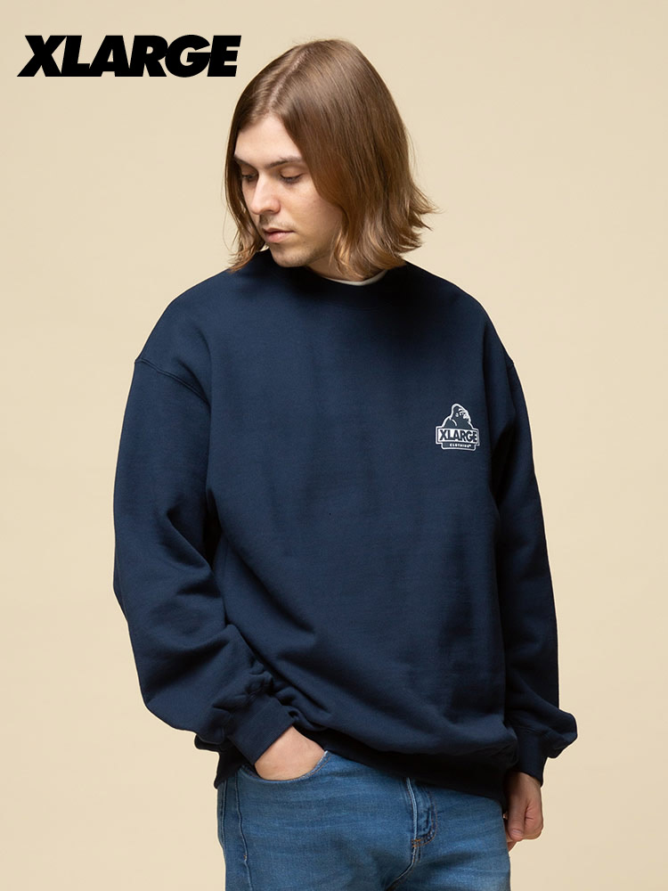 XLARGE (エクストララージ) バックBIGロゴ クルーネック スウェット