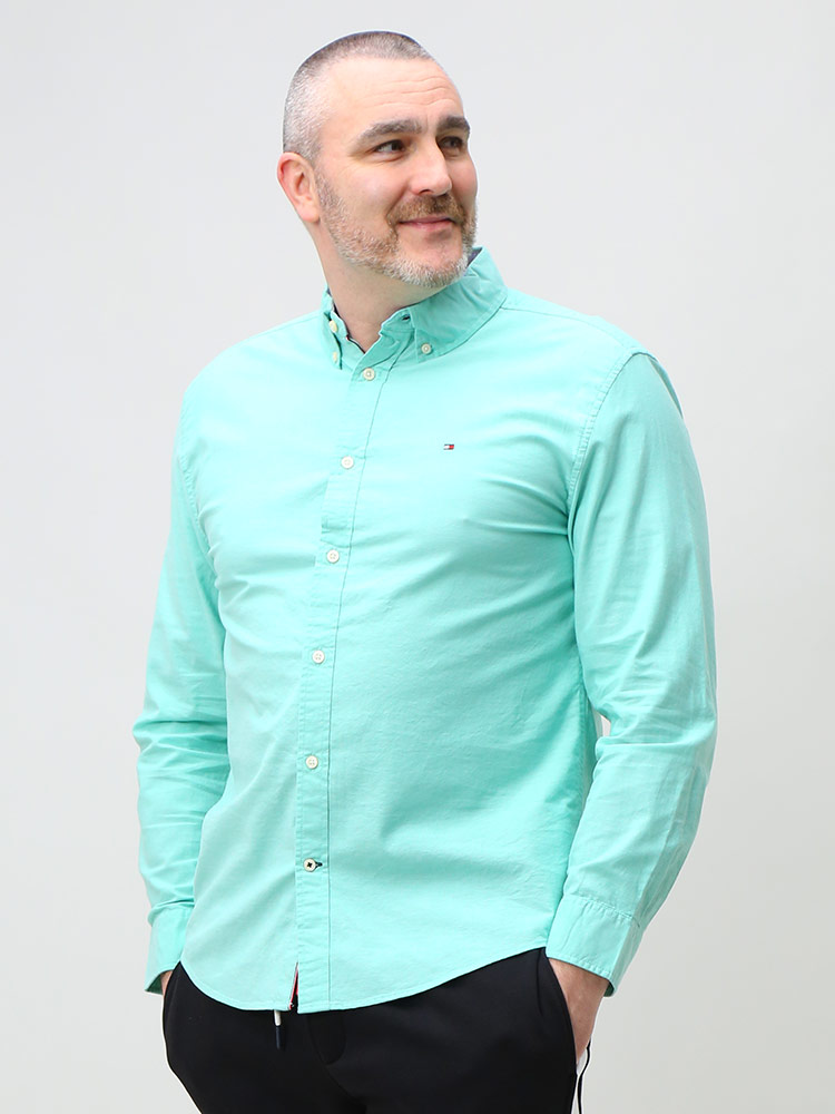 TOMMY HILFIGER トミーヒルフィガー ストレッチ ボタンダウン 長袖