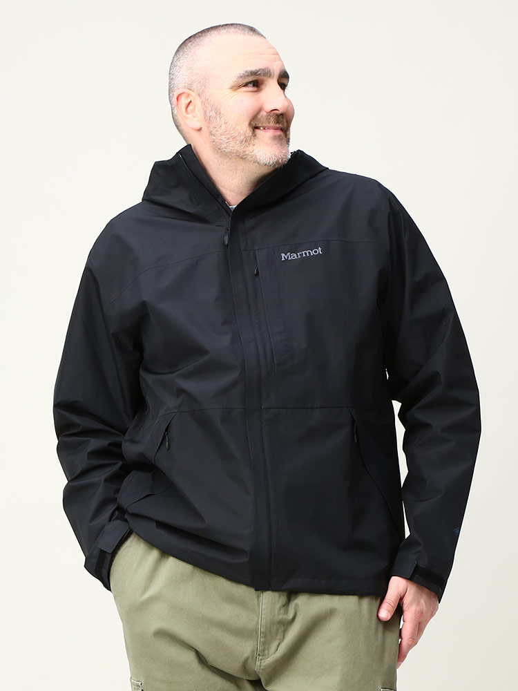 大きいサイズ メンズ Marmot (マーモット) 胸ロゴ フルジップ