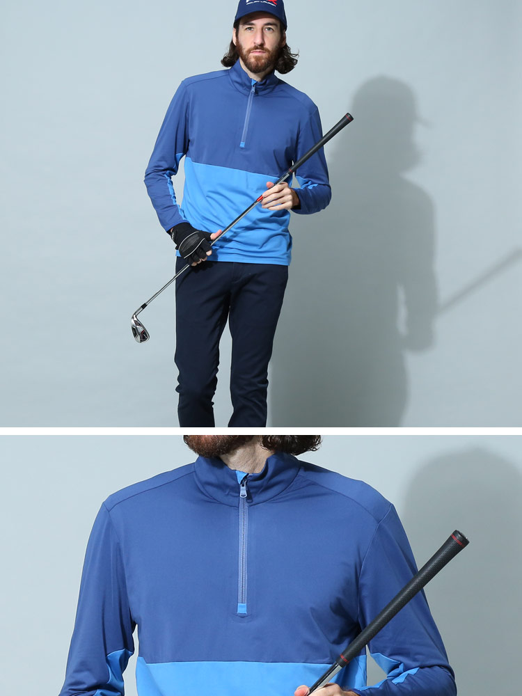 POLO RALPH LAUREN (ポロラルフローレン) バイカラー ハーフジップ