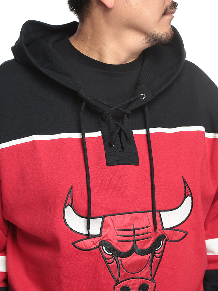 プルオーバー パーカー 裏起毛 NBA CHICAGO BULLS ロゴ トップス