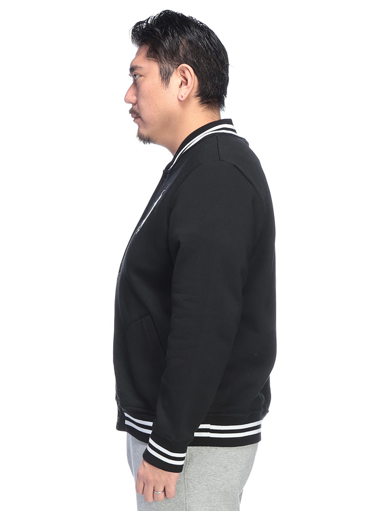ベースボールジャケット 裏起毛 胸ロゴ FLEECE BIG PONY BASEBALL JKT