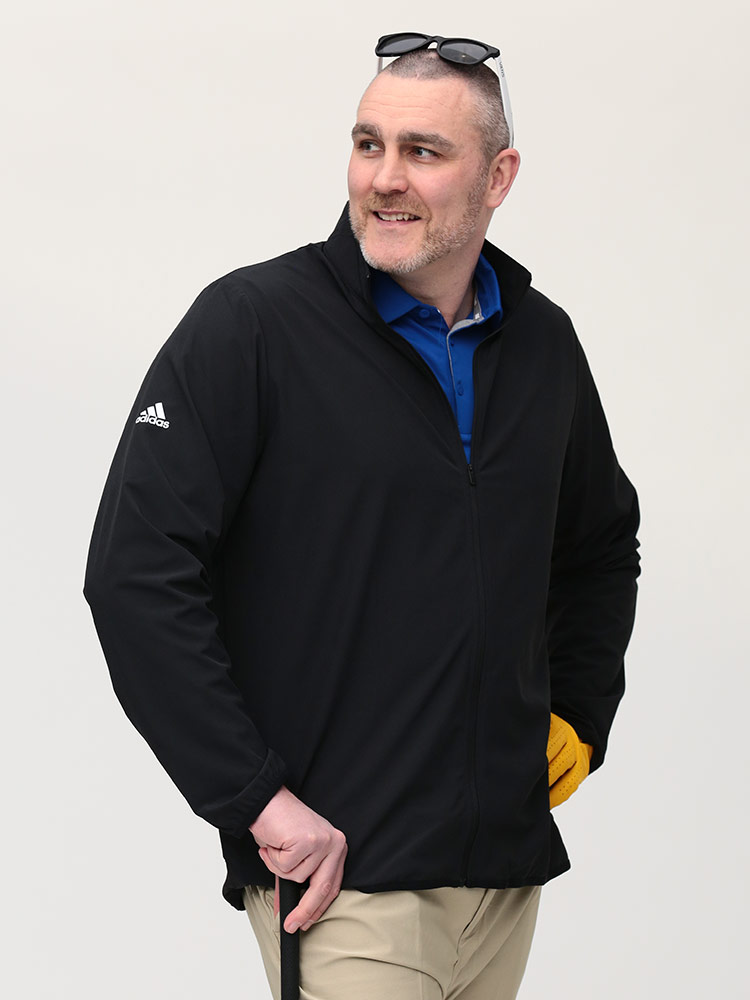 大きいサイズ メンズ adidas (アディダス) ストレッチ フルジップ