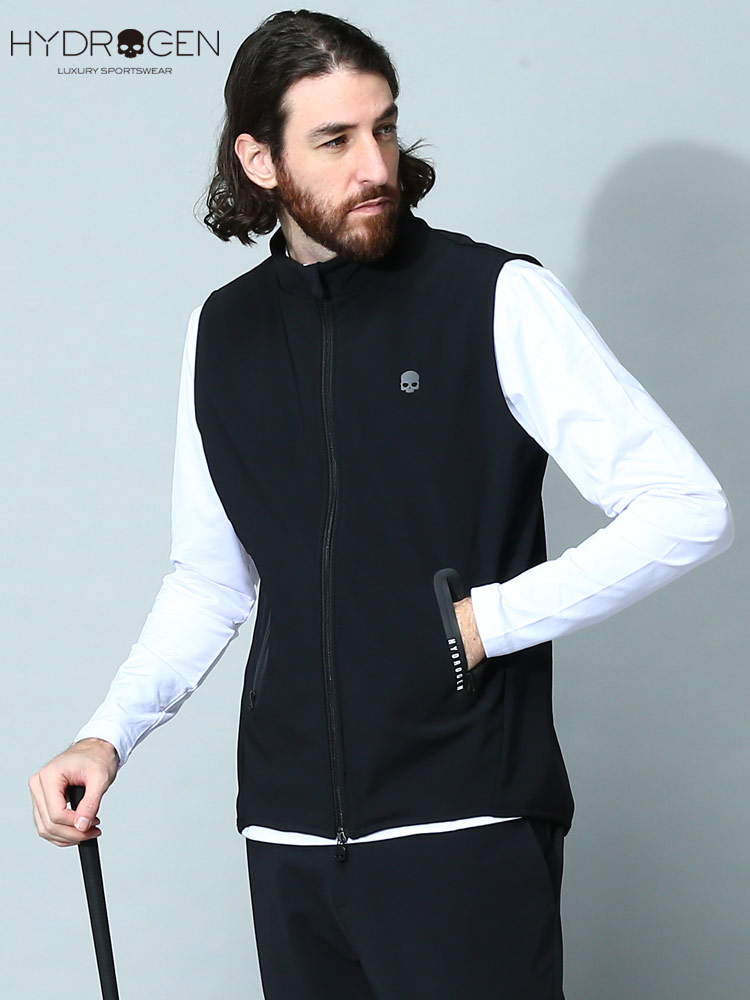 ハイドロゲン メンズ ベスト HYDROGEN ブランド アウター ジレ ロゴ