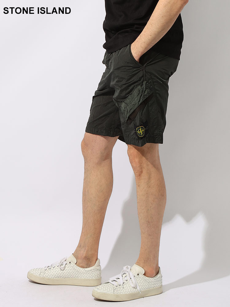STONE ISLAND (ストーンアイランド) NYLON METAL カーゴ バミューダ