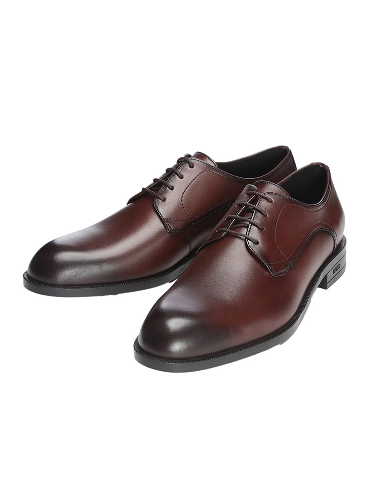 HUGO BOSS (ヒューゴボス) レザー ダブルステッチ ダービーシューズ