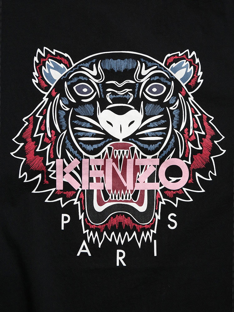 KENZO (ケンゾー) タイガープリント クルーネック 半袖 Tシャツ TIGER