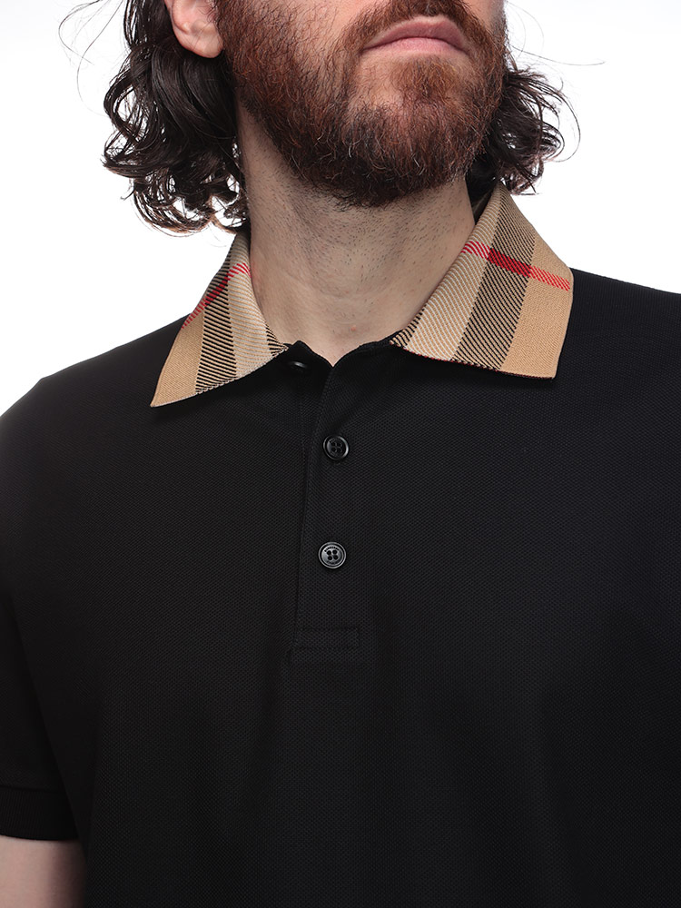 BURBERRY (バーバリー) バーバリーチェックカラー 半袖 ポロシャツ