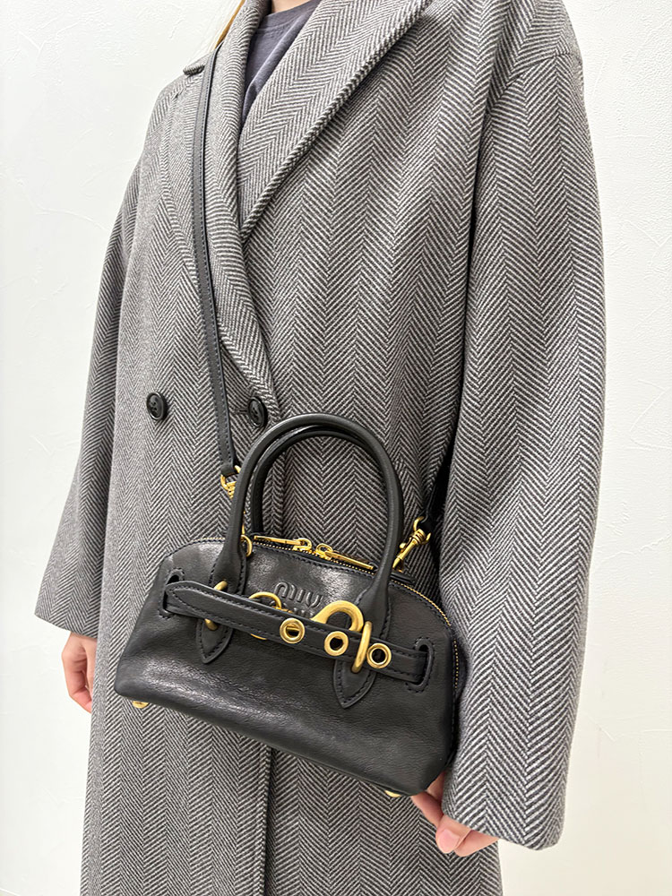 MIU MIU (ミュウミュウ) アバンチュール ミニ ナッパレザー バッグ