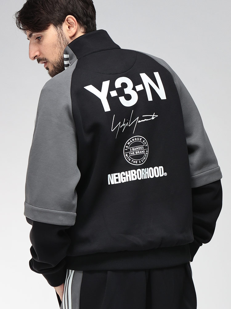 Y-3 (ワイスリー) NEIGHBORHOOD コラボ ロゴ 袖着脱 2WAY フルジップ