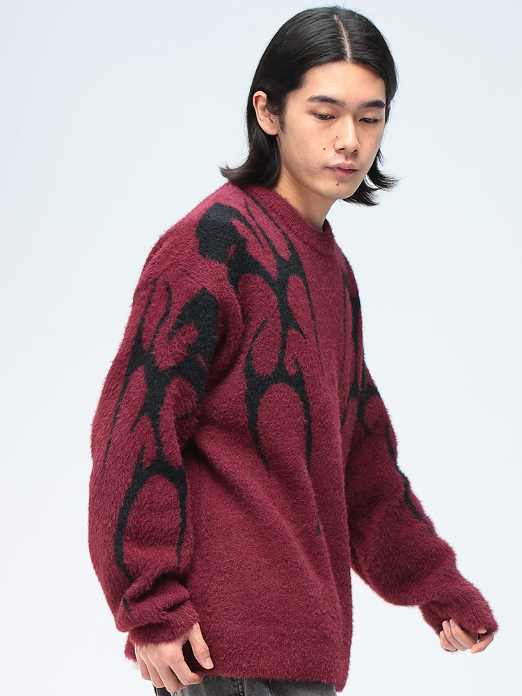 Cathy's Closet (キャシーズ クロセット) フェザー ジャガード クルー