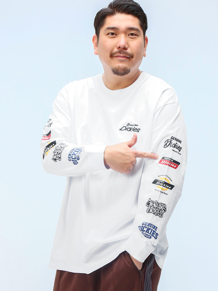 長袖 Tシャツ コットン 袖ラインプリント＆ラグラン切替 トップス ロン