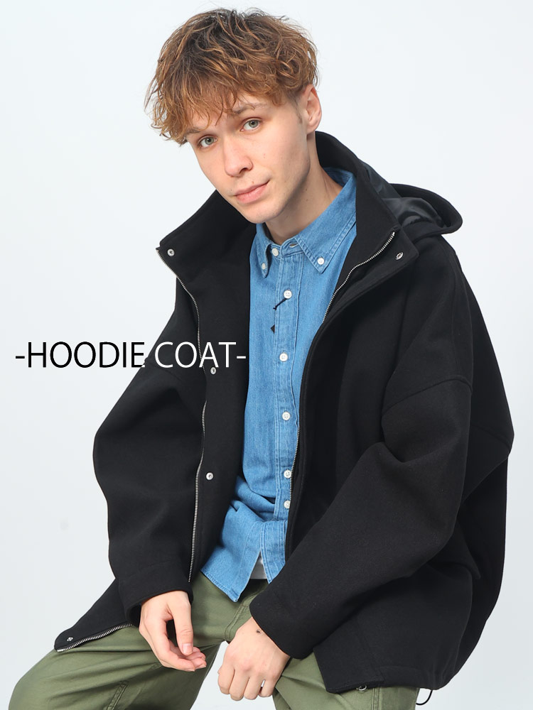 Nylaus (ナイラス) ウールライク ドルマン BIG マウンテンパーカー M L