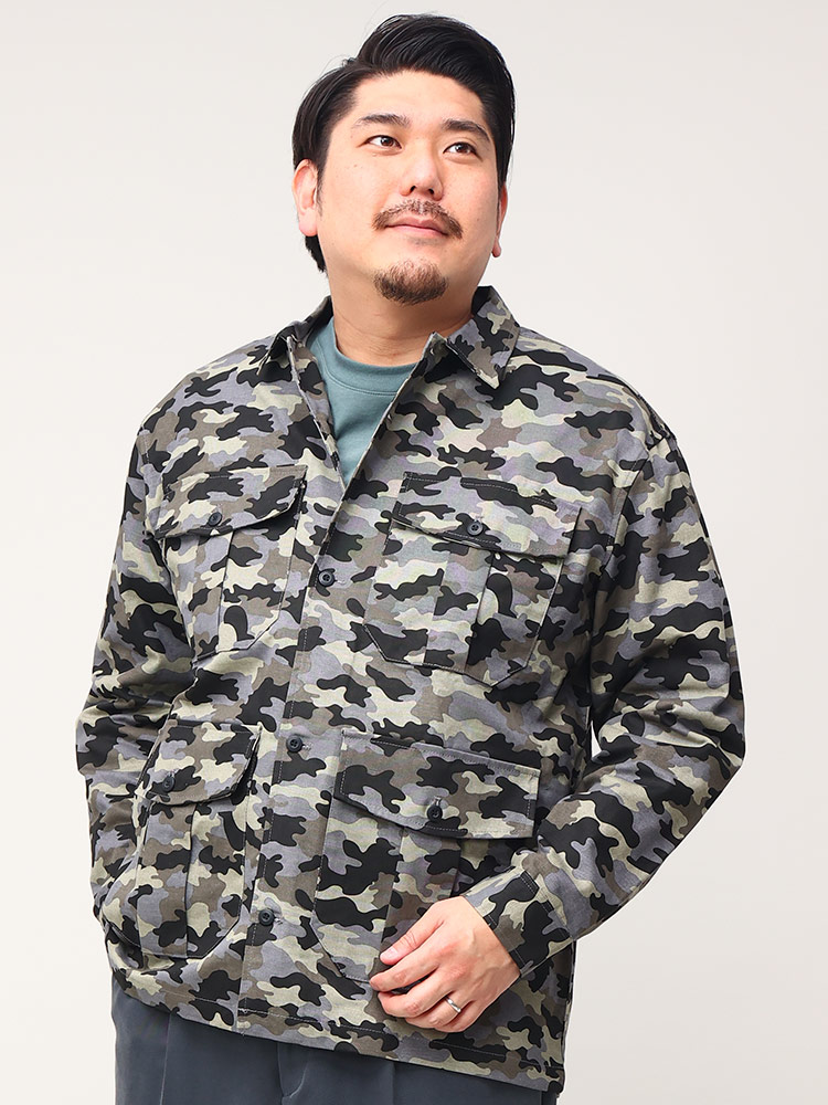 大きいサイズ メンズ B＆T CLUB (ビーアンドティークラブ) 迷彩柄