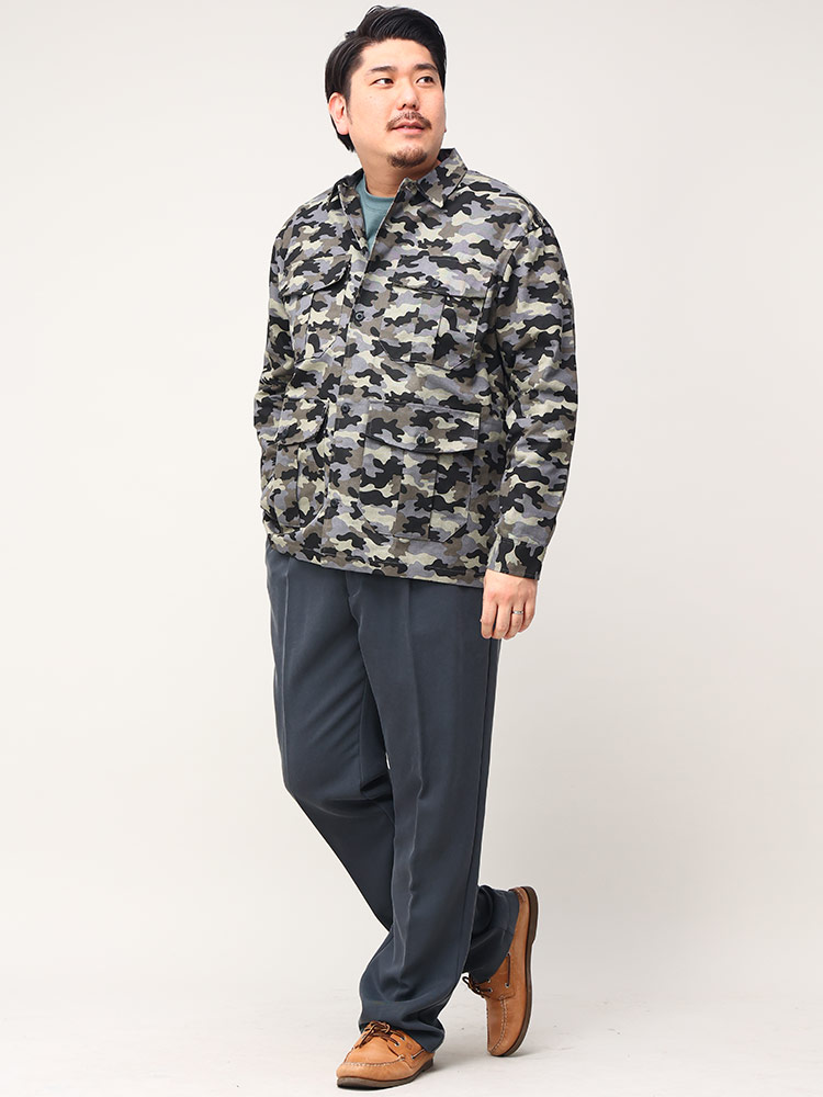 大きいサイズ メンズ B＆T CLUB (ビーアンドティークラブ) 迷彩柄