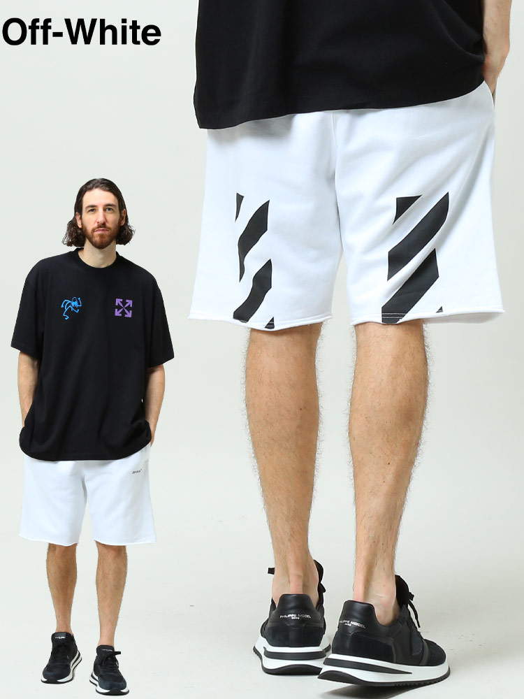オフホワイト メンズ パンツ OFF-WHITE ブランド ハーフパンツ