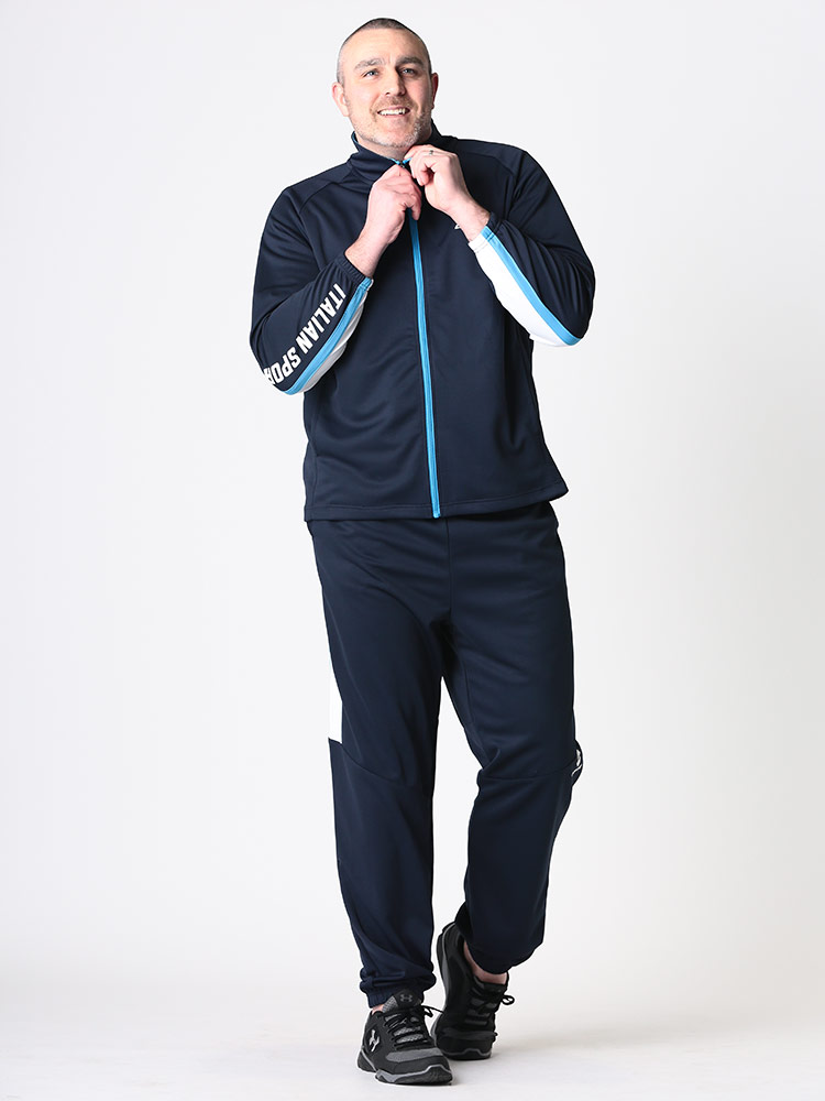 大きいサイズ メンズ Lotto (ロット) 吸汗速乾 再帰反射 フルジップ