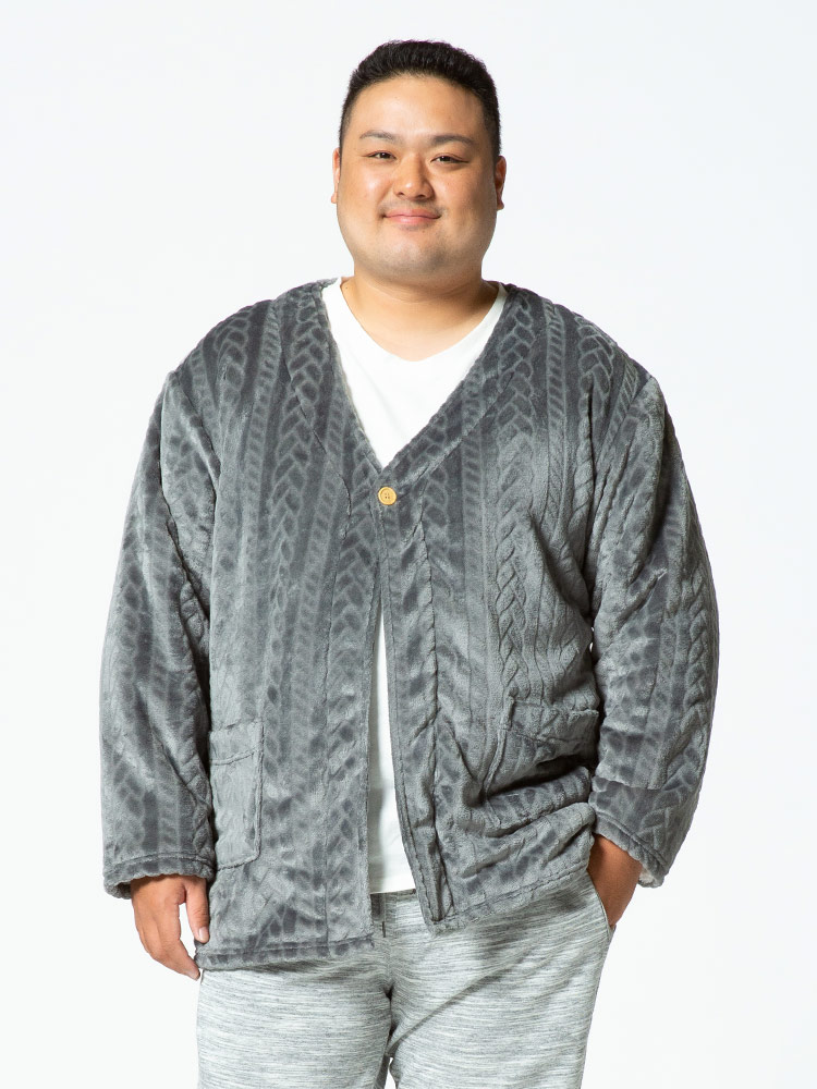 大きいサイズ メンズ SAKAZEN (サカゼン) ミンクタッチ フリース