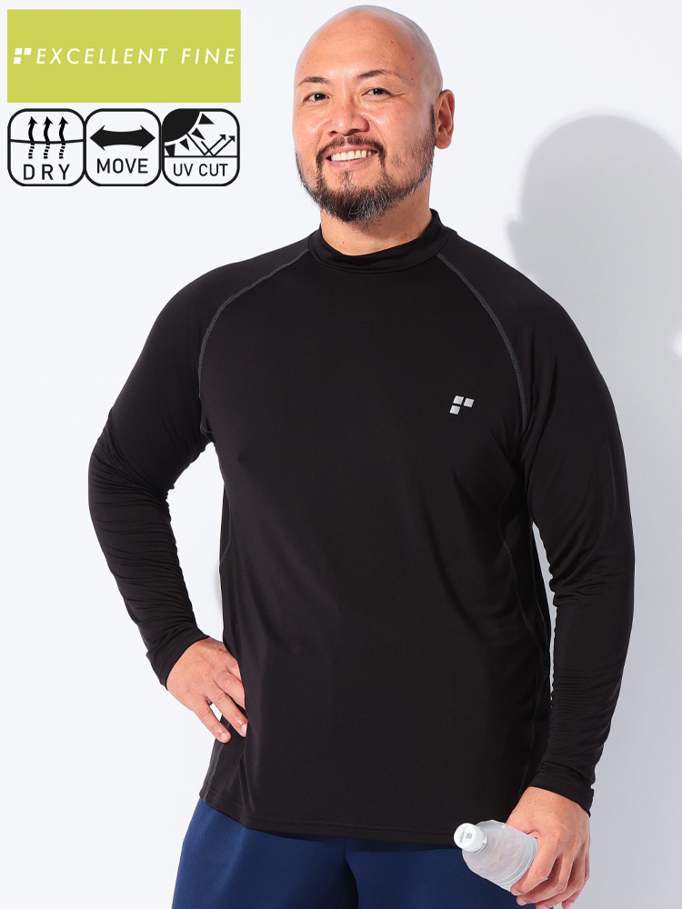 長袖 Tシャツ ストレッチ ベア天竺 コンプレッション トップス ロンT