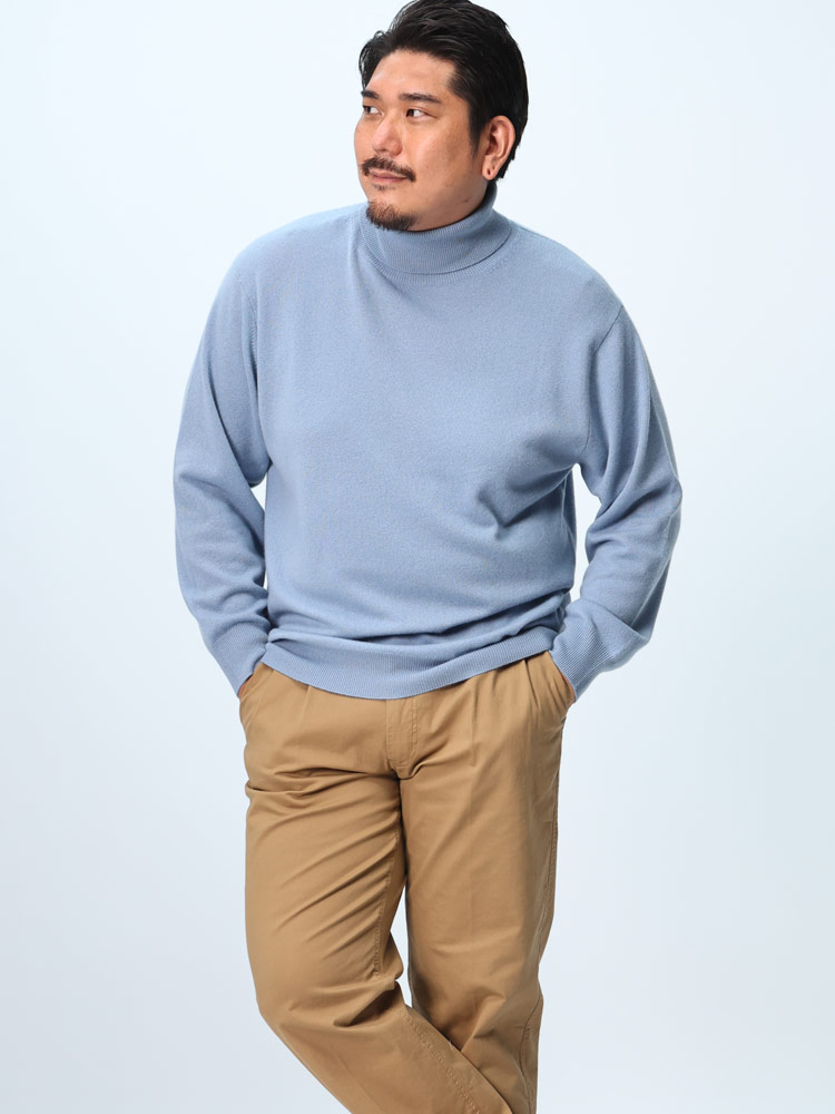 カシミヤ100％ セーター 無地 タートルネック トップス ニット 長袖