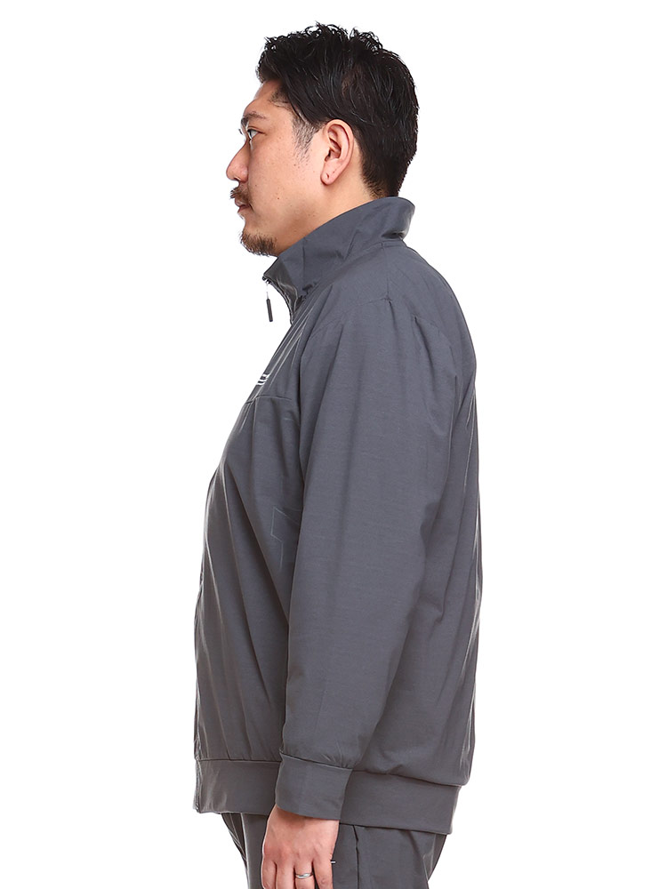 大きいサイズ メンズ BALL (ボール) ストレッチ スラブ フルジップ