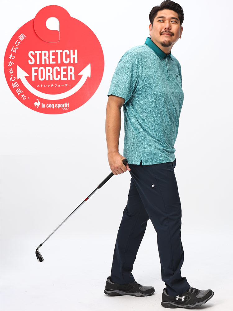 ゴルフパンツ le coq GOLF 速乾 UPF50+ ロゴ刺繍 ストレッチフォーサー