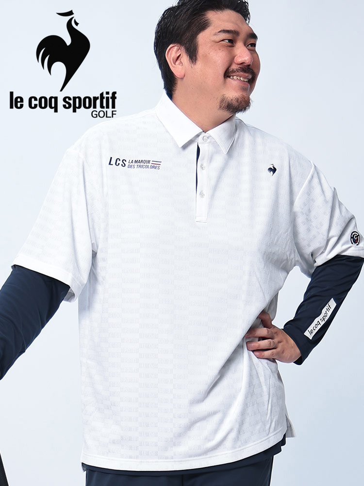 長袖 ポロシャツ ドライ ストレッチ ジャガード トップス ゴルフ