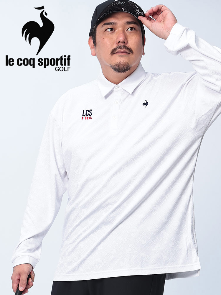 長袖 ポロシャツ ドライ ストレッチ ジャガード トップス ゴルフ